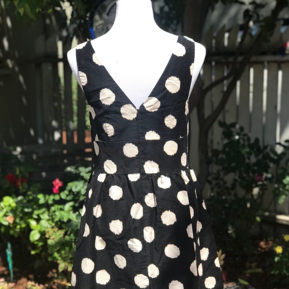 LOFT Abstract Polka Dot Fit and Flare - Picture 3 of 6